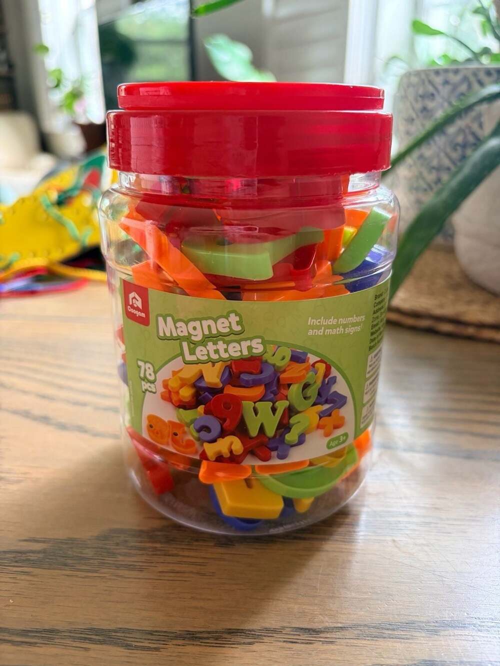 Coogam Mini Stick On Letters 74 Pcs Educational Toy Set